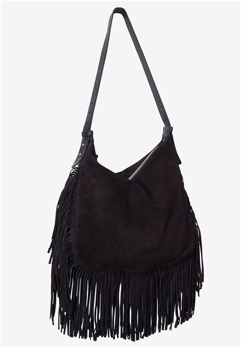 black suede fringe purse|vintage suede purse with fringe.